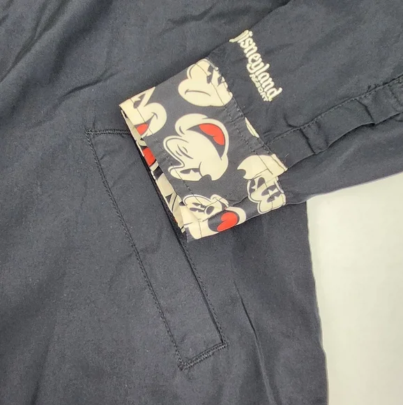 Disney Parks Mickey Mouse Black Zip Up Lightweight Jacket - Picture 2 of 5